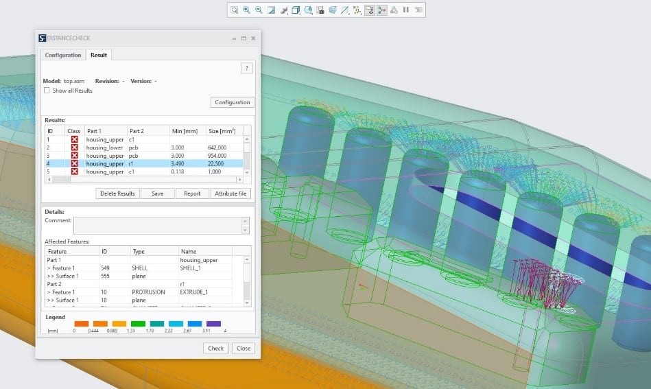 PTC Creo Distance Check