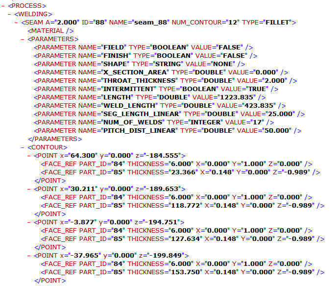 Ausgegebener Code von SF Welding Export